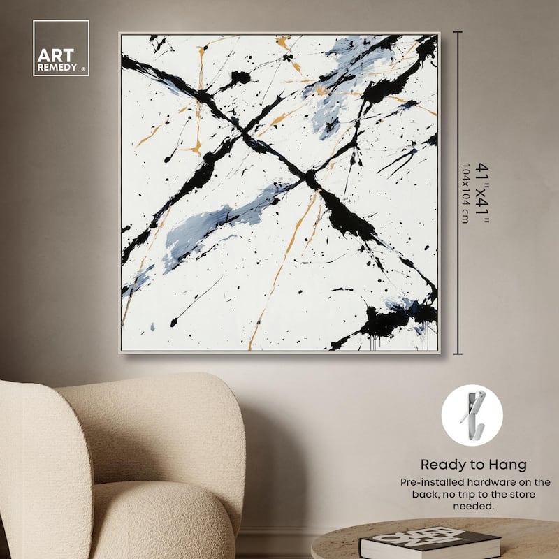 Splintered Impact II Canvas by Art Remedy