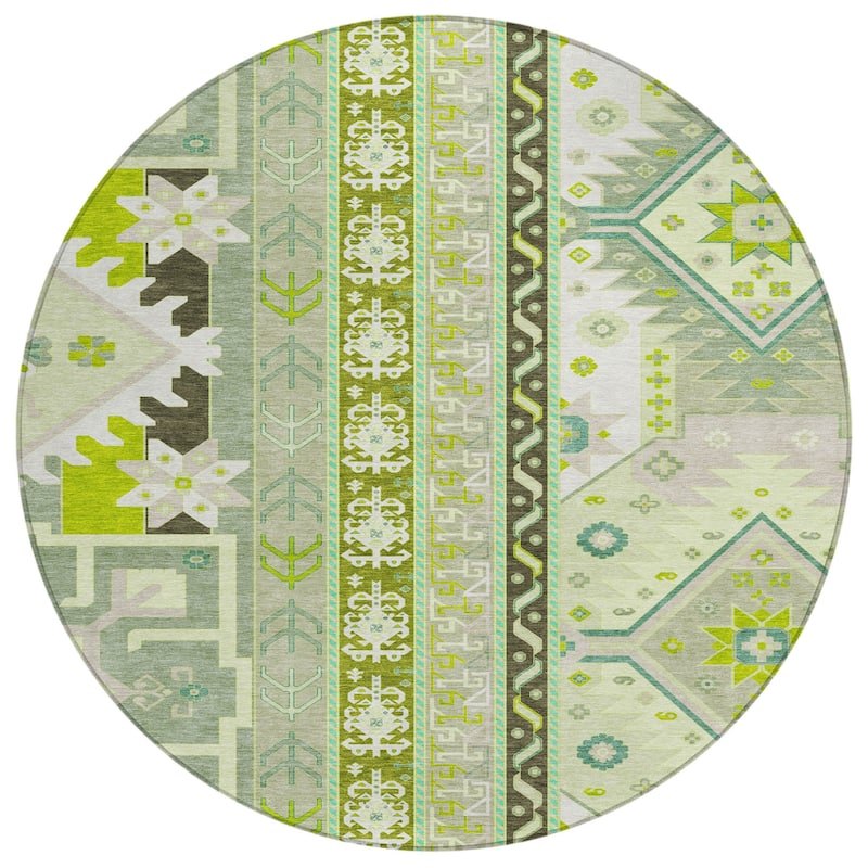 HomeRoots Aztec Transitional Rectangle Outdoor Rug