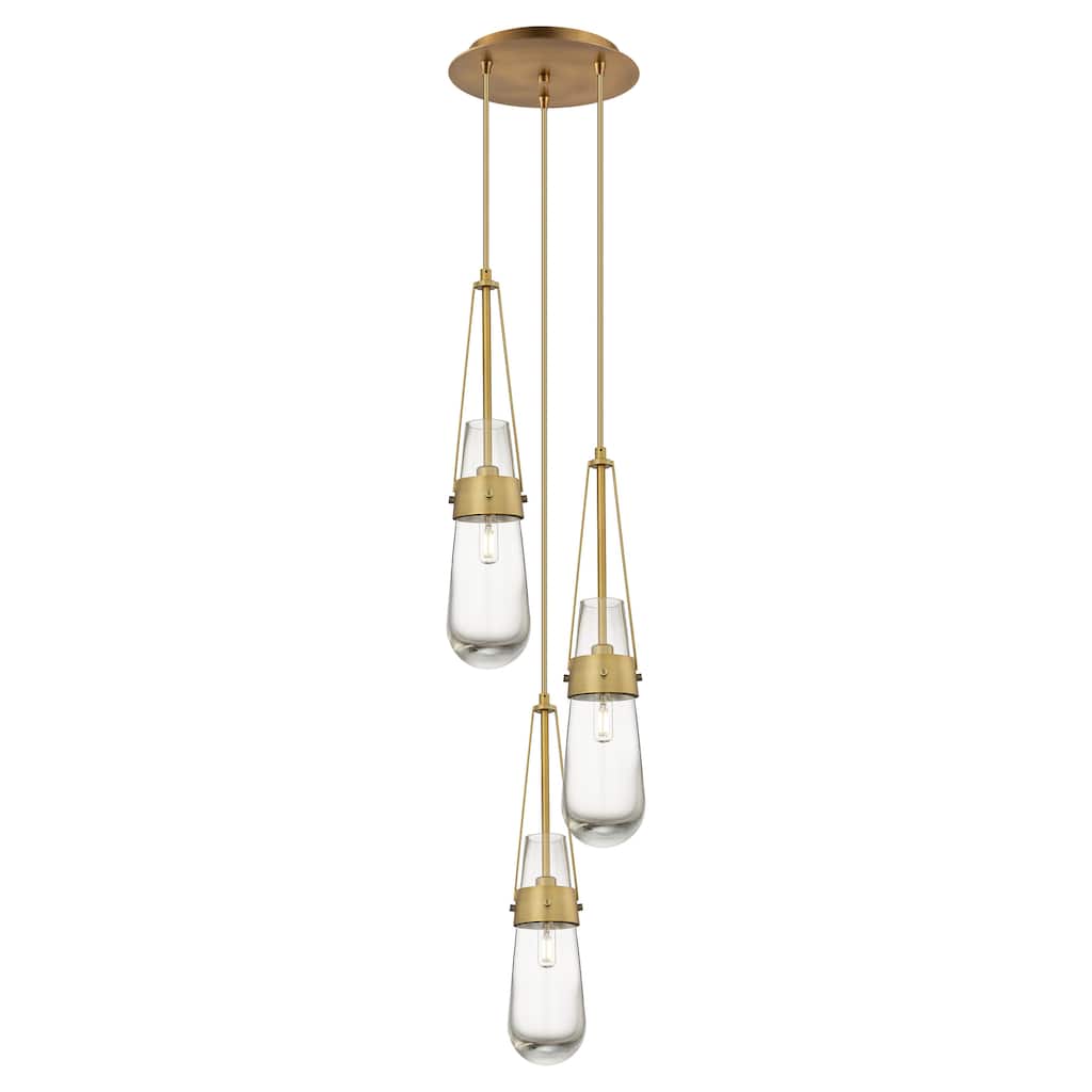 Innovations Lighting Milan - 3 Light 4" Cord Hung Multi Pendant - 10" Canopy