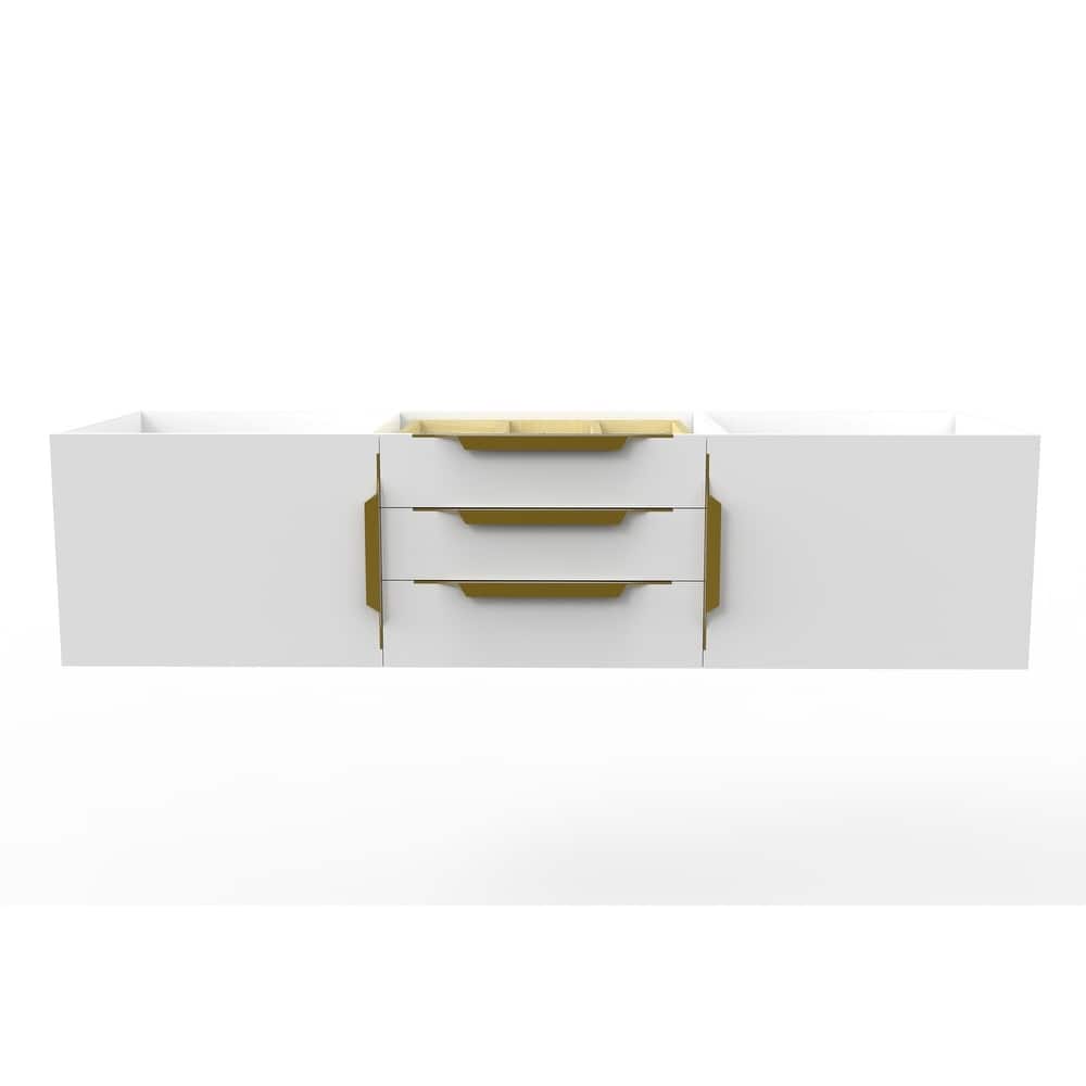 Alpine 60" Wall Mounted Bathroom Vanity (Base Only)