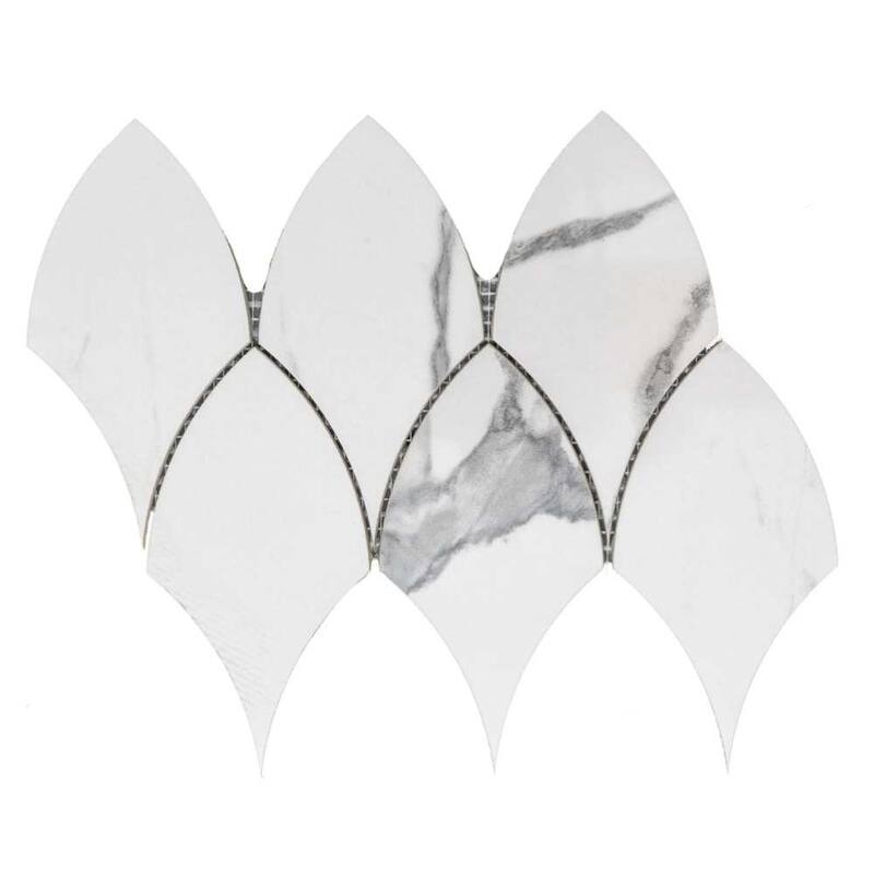 The Tile Life Stately Duchess 8x12 Calacatta Polished Porcelain Floor, Wall & Backsplash Tile