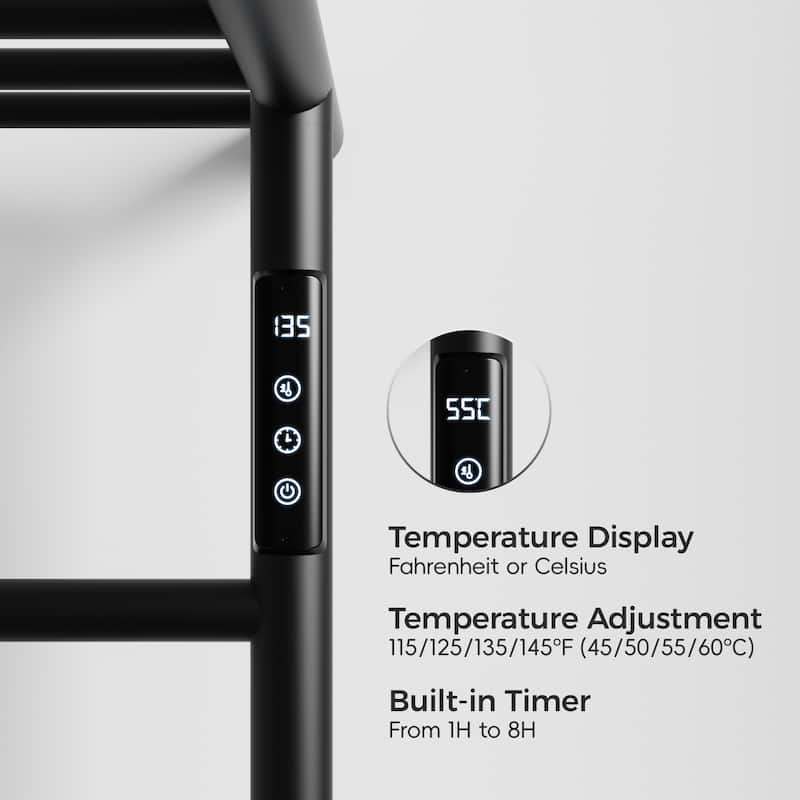 Wall Mounted Heated Towel Rack for Bathroom