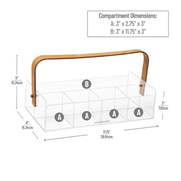 Mind Reader Modern Collection, Tea Bag Basket, 48 Tea Bag Capacity, Brown Bed Bath & Beyond