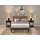 preview thumbnail 1 of 28, 3 Pc Bed Set - Bed Frame with Brown Linen Fabric Padded - Button Tufted Headboard - 2 Wooden Nightstand (Bed Size Options) KD18Q-2HI0M