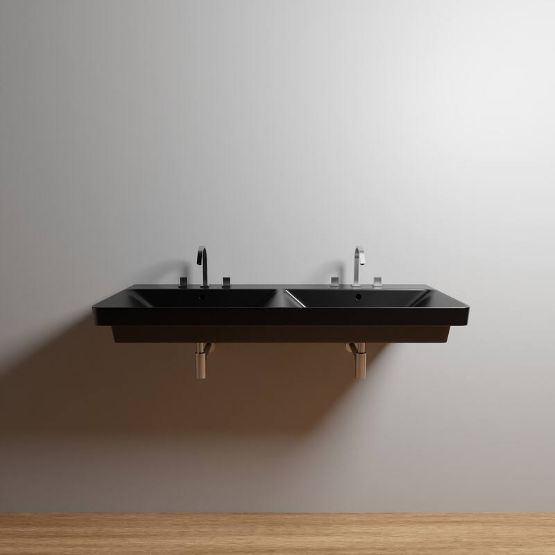 WS Bath Collections Luxury 120.03 Luxury 47" Rectangular Ceramic Drop