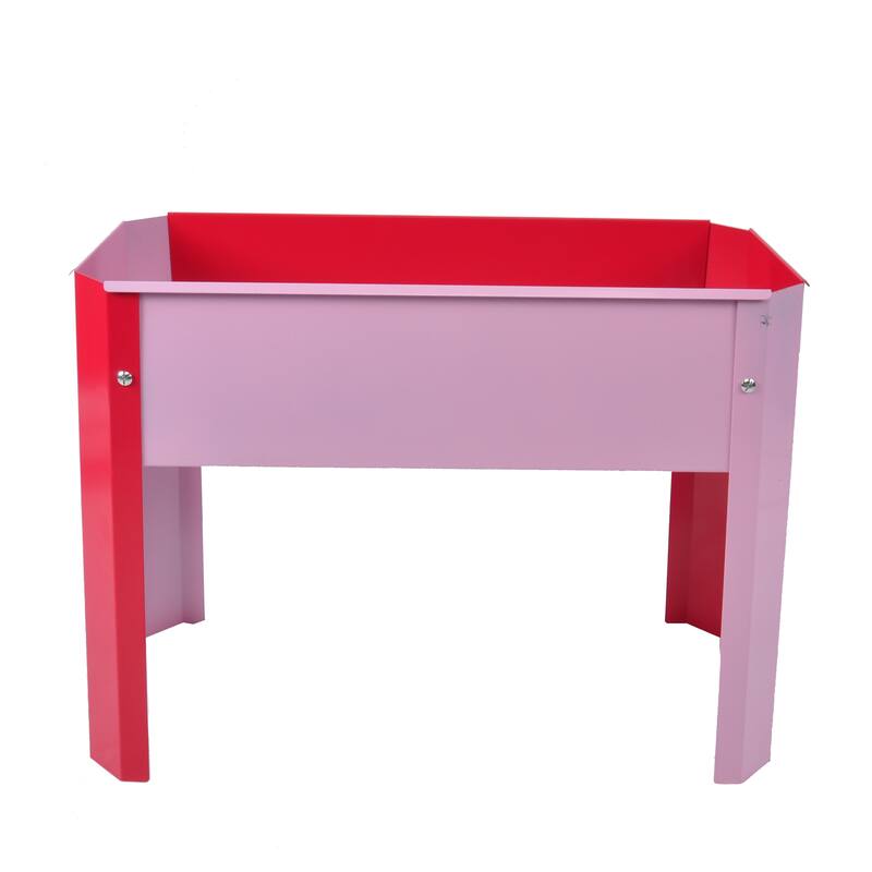 Outdoor Galvanized Raised Garden Bed Elevated Garden Planter Flowerpot Box with Legs for Gardening Vegetables Flower