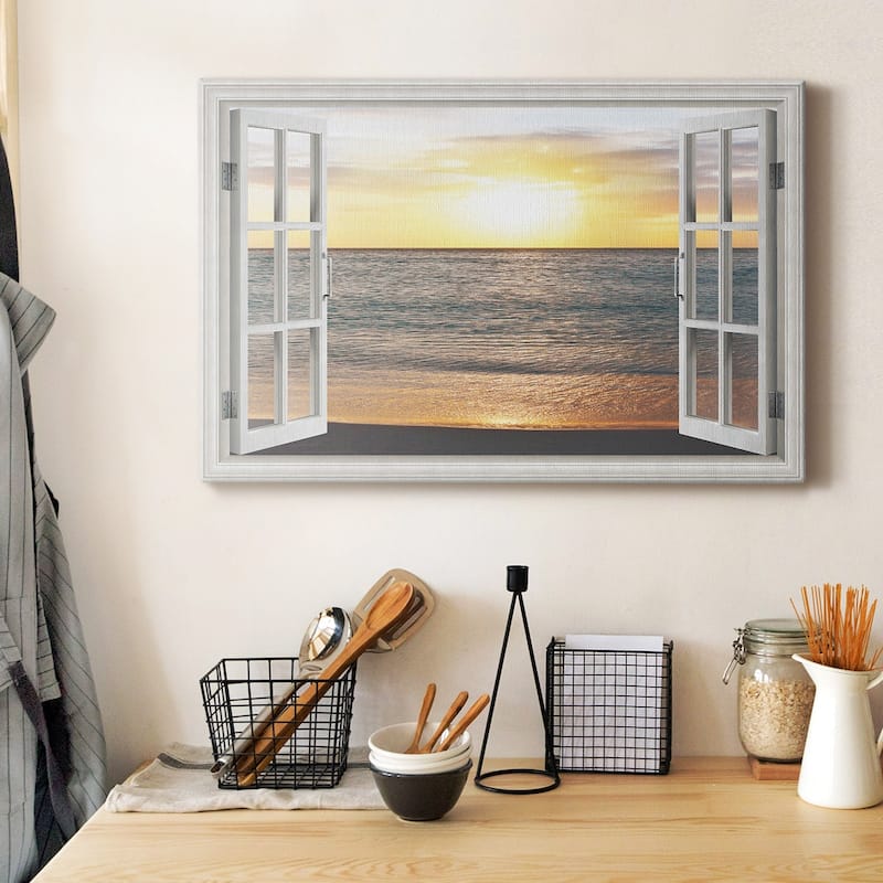 Sunset Reflection Premium Gallery Wrapped Canvas - Ready to Hang