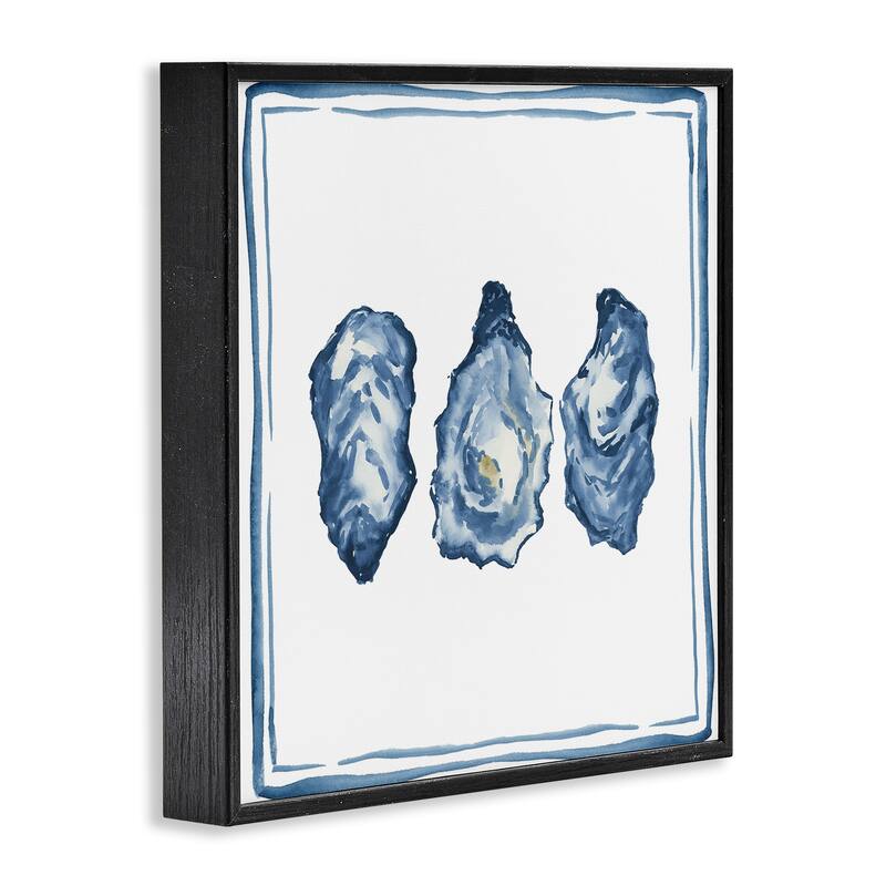 Stupell Oyster Shell Trio Framed Giclee Art Design By Lucille Price