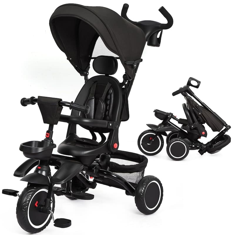7 in 1 Baby Tricycle - Black