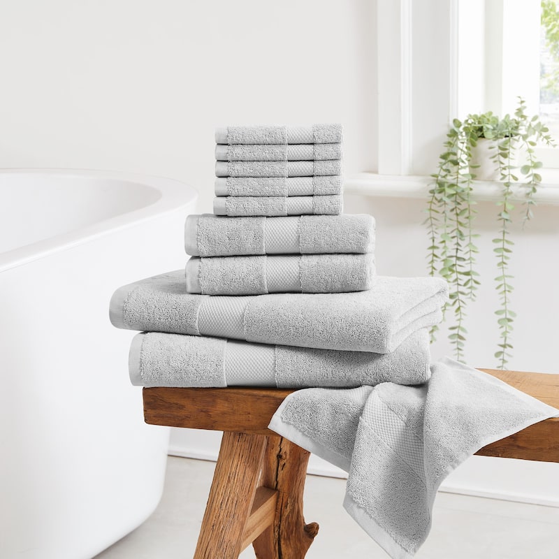 Cannon Luxe Turkish Cotton 10 Piece Towel Set