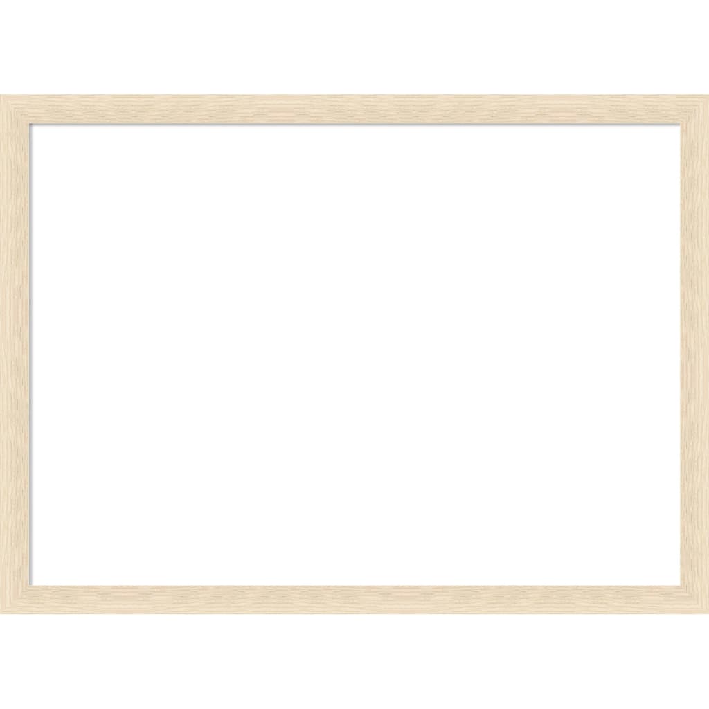 Amanti Art Woodgrain Stripe Blonde Framed Dry Erase Magnetic Board