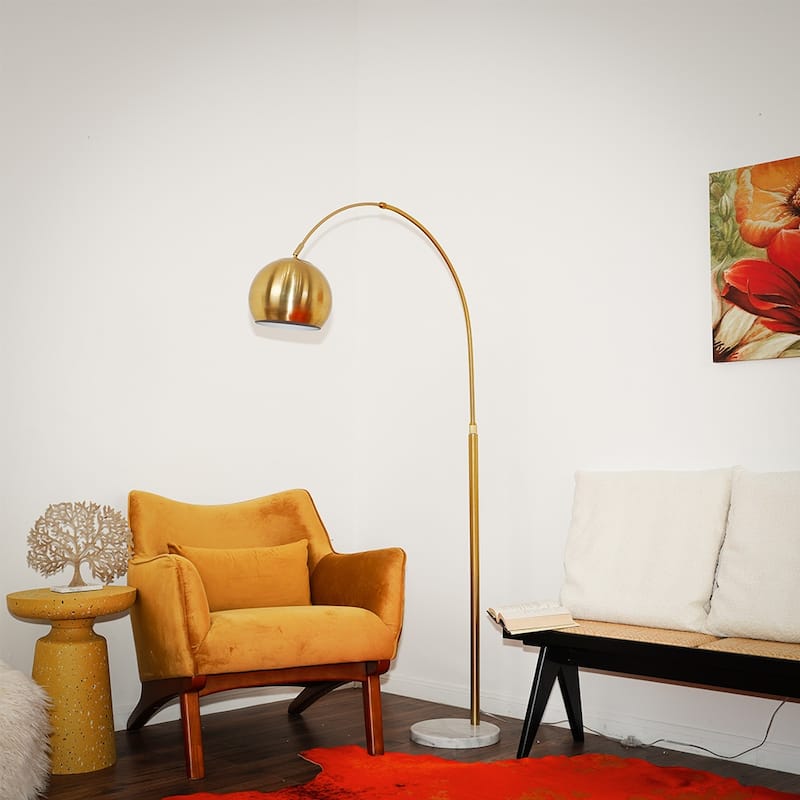 Velvet Radiance Globe Table Lamp