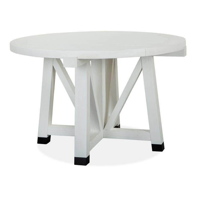 Magnussen Home Harper Springs Silo White 48" Round Dining Table - 48''W x 48''D x 30''H - 48''W x 48''D x 30''H