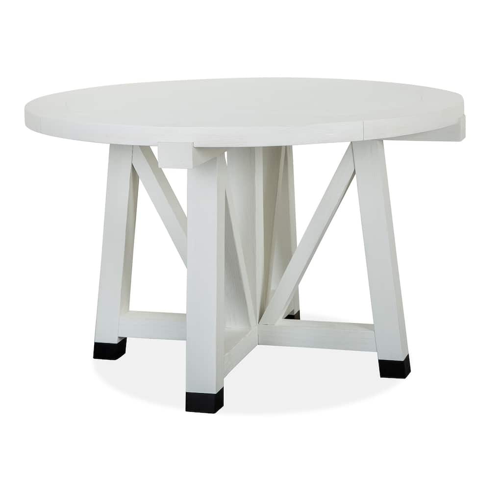 Magnussen Home Harper Springs Silo White 48" Round Dining Table - 48''W x 48''D x 30''H