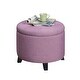preview thumbnail 49 of 48, Copper Grove Chrysanthemum Round Storage Ottoman