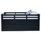 preview thumbnail 5 of 14, Carlsbad Wood Twin Captains Bed With Trundle Navy Blue
