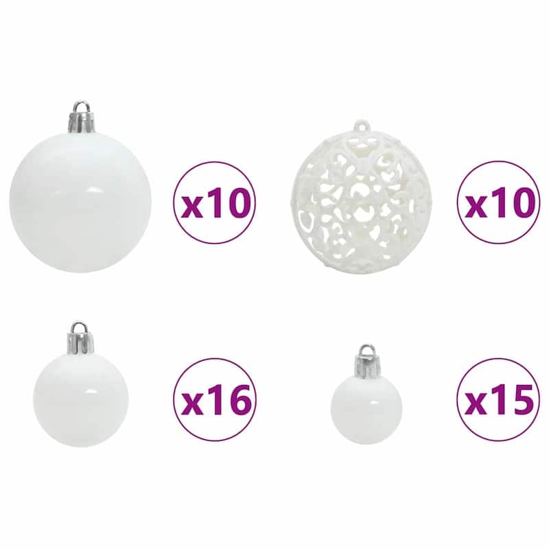 vidaXL ArtificialChristmasTree Green 50.5 x 50.5 x 180 cm PVC - 70.9