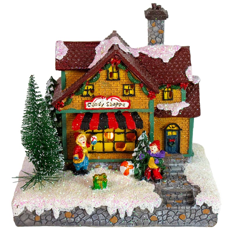 LED Lighted Candy Shoppe Christmas Village Decoration - 6.75"