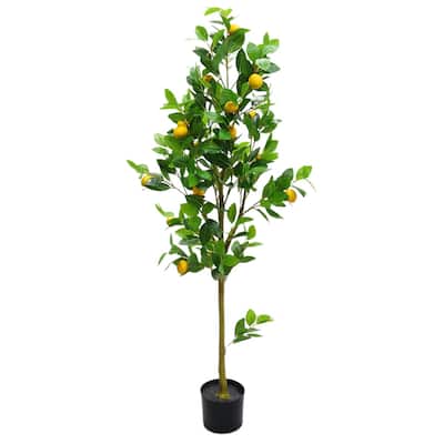 Artificial Lemon Tree With Realistic Trunks And Leaves
