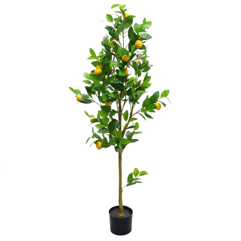 Artificial Lemon Tree With Realistic Trunks And Leaves