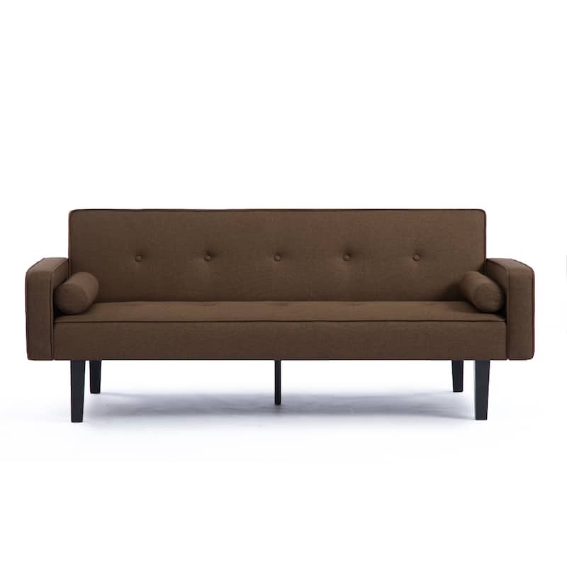 Futon Sofa Bed Convertible Couch Bed with Armrests