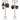 Set of 2 Shepherd Crook Hooks Plant Hangers Metal Bird Feeder Adjustable Height