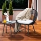preview thumbnail 17 of 15, NUU GARDEN Patio Rope 3-piece Bistro Set with Cushions