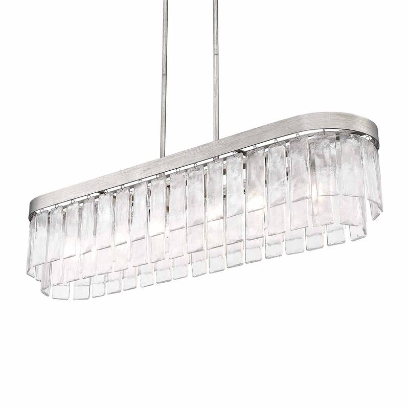 Golden Lighting Ciara 6-light Island Light in Peruvian Silver