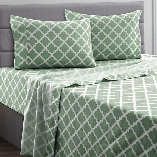 Bed Sheet Set Piece Microfiber Deep Pockets Bedding Sheets