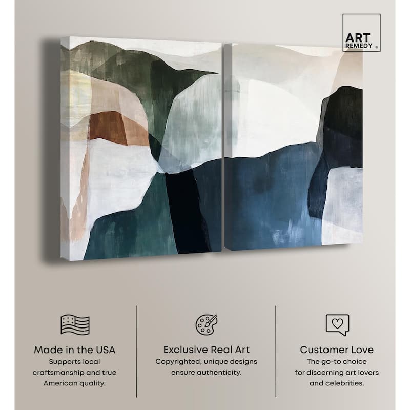 Deliberately Lucky Canvas Set of 2 by Art Remedy, Gallery Wrapped