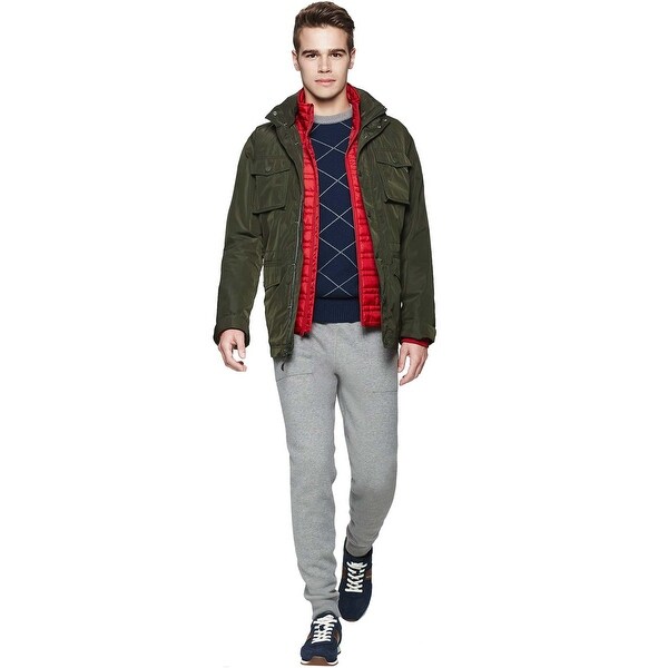 olive green tommy hilfiger hoodie