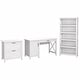 preview thumbnail 2 of 68, Key West 54W Computer Desk with Cabinet and Bookcase by Bush Furniture