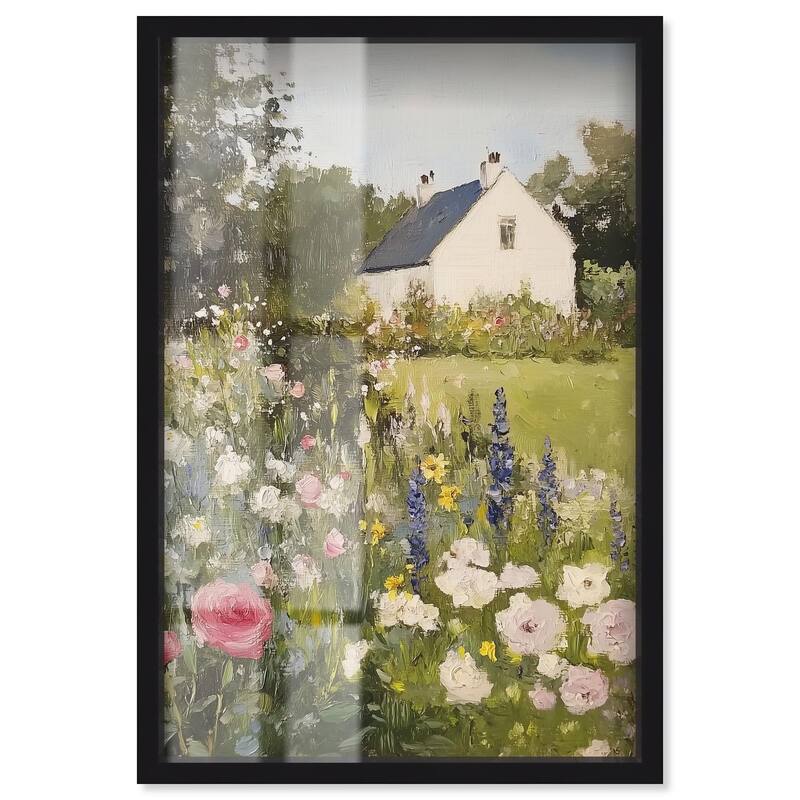 Floral Farmhouse II Shadowbox by Art Remedy - Black - 10" x 15"