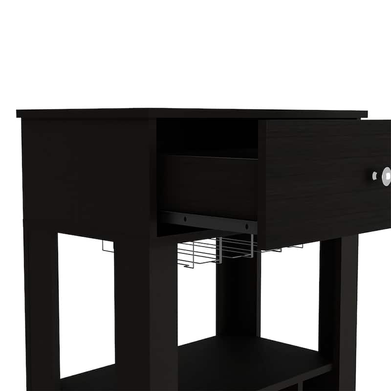 Bar Cart Bayamon, Twelve Wine Cubbies, Four Legs