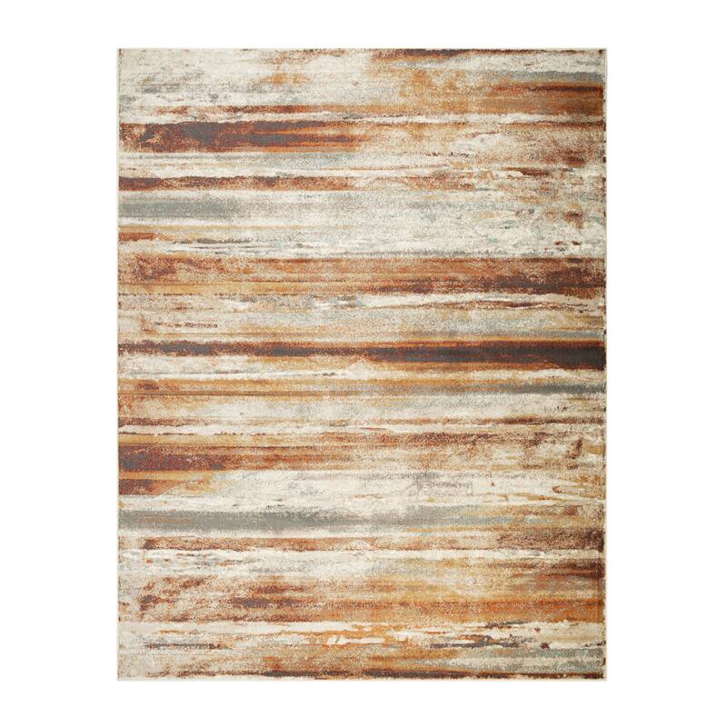 Modern Lines Abstract Striped Indoor Runner or Area Rug by Superior