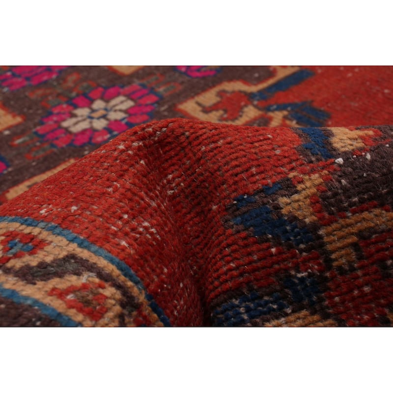 ECARPETGALLERY Hand-knotted Melis Vintage Red Wool Rug - 2'11 x 9'7