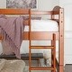 preview thumbnail 3 of 11, Walker Edison Solid Wood Twin-over-Twin Size Bunk Bed - Cherry