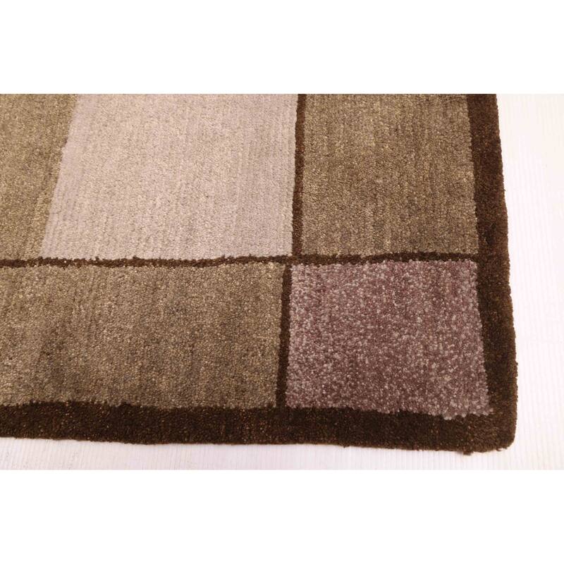 ECARPETGALLERY Hand-knotted Opulence Sage Wool Rug - 4'0 x 5'9