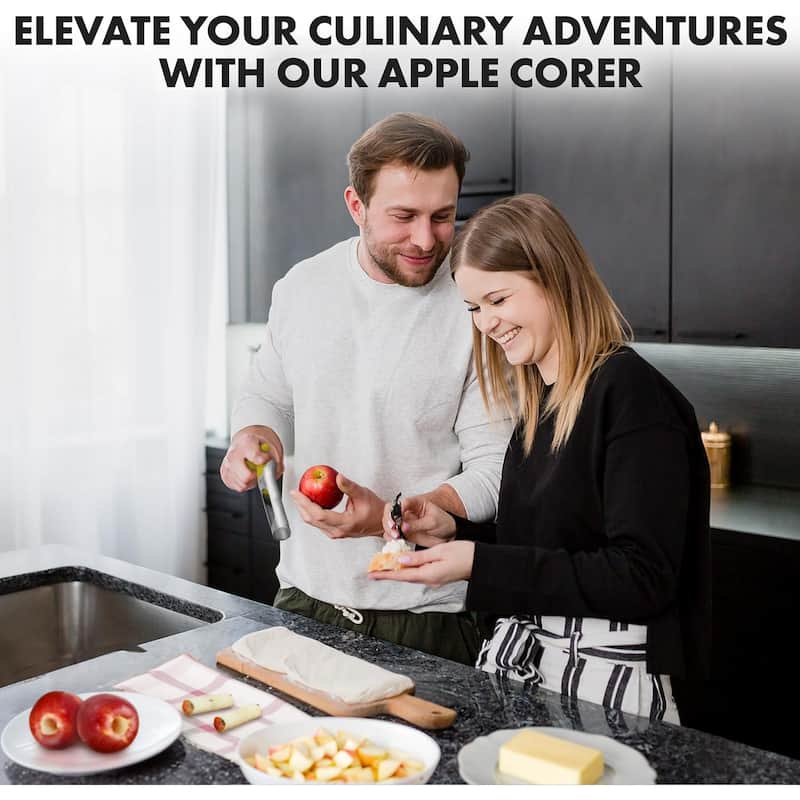 Zulay Kitchen Ultra Sharp Stainless Steel Apple Corer Tool