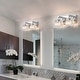 preview thumbnail 14 of 93, 2/3/4/5 Light Bathroom Vanity Light Wall Sconce with Crystal Shade