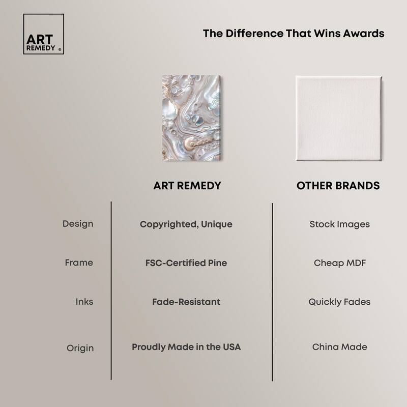 Fluid Preciousness II Canvas by Art Remedy, Gallery Wrapped