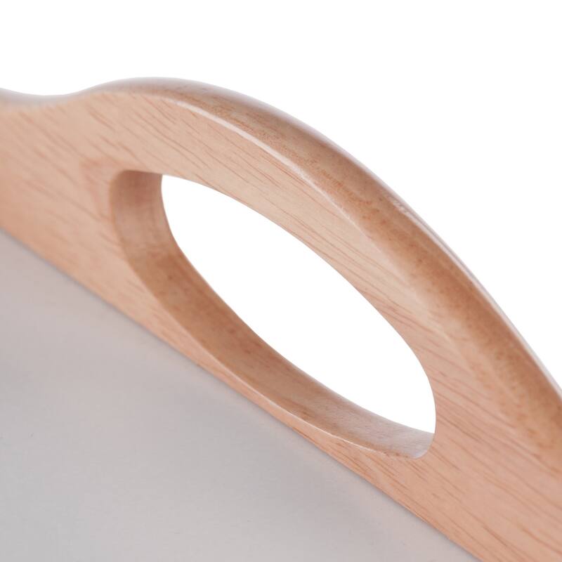 Alani Breakfast Tray Natural and White Finish