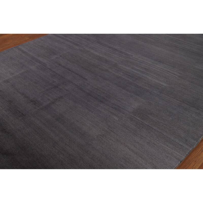 Grays & Blues Modern Gabbeh Oriental Area Rug Hand-Knotted Wool Carpet - 6'5" x 9'5"