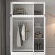 preview thumbnail 10 of 23, Modern Freestanding Wardrobe Armoire Closet Large Storage Cabinet