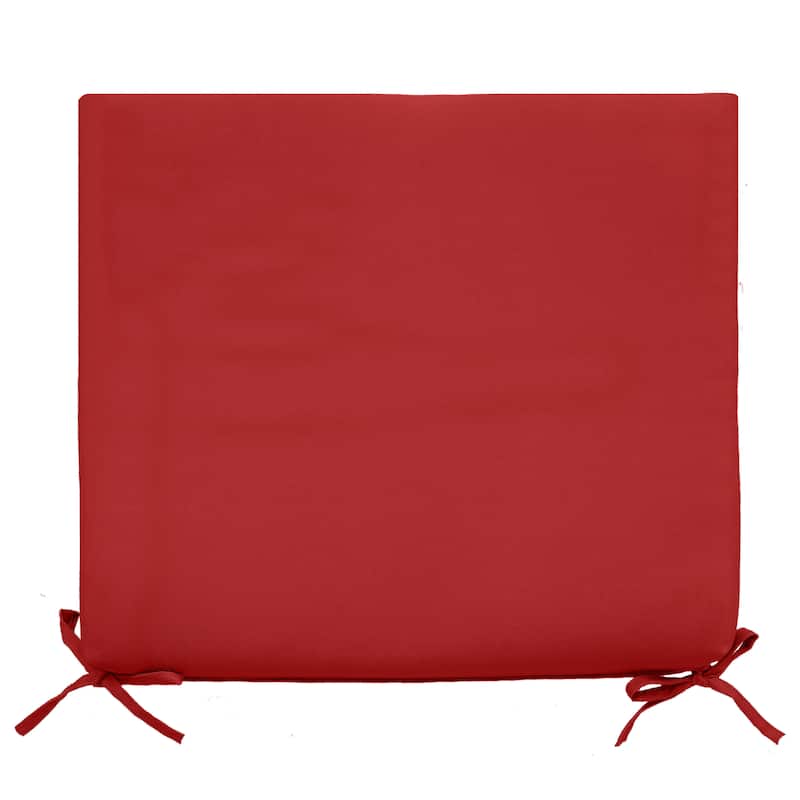Outdoor Solid Olefin Textured Arm Chair Cushion 18 x 19 in Red - 18X19