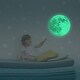 preview thumbnail 2 of 2, Walplus Glow In Dark Yellow Moon Wall Sticker DIY Art Nursery Decor