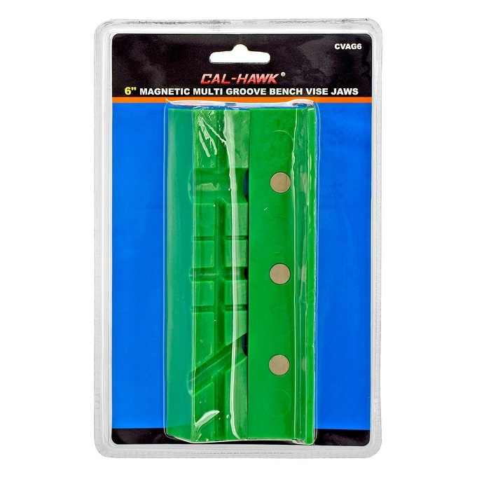 Shop Cal Hawk Magnetic Multi Groove Bench Vice Jaws Overstock 25487263