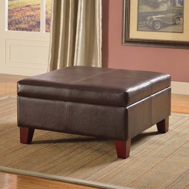 Copper Grove Rillieux Large Brown Storage Ottoman - Brown