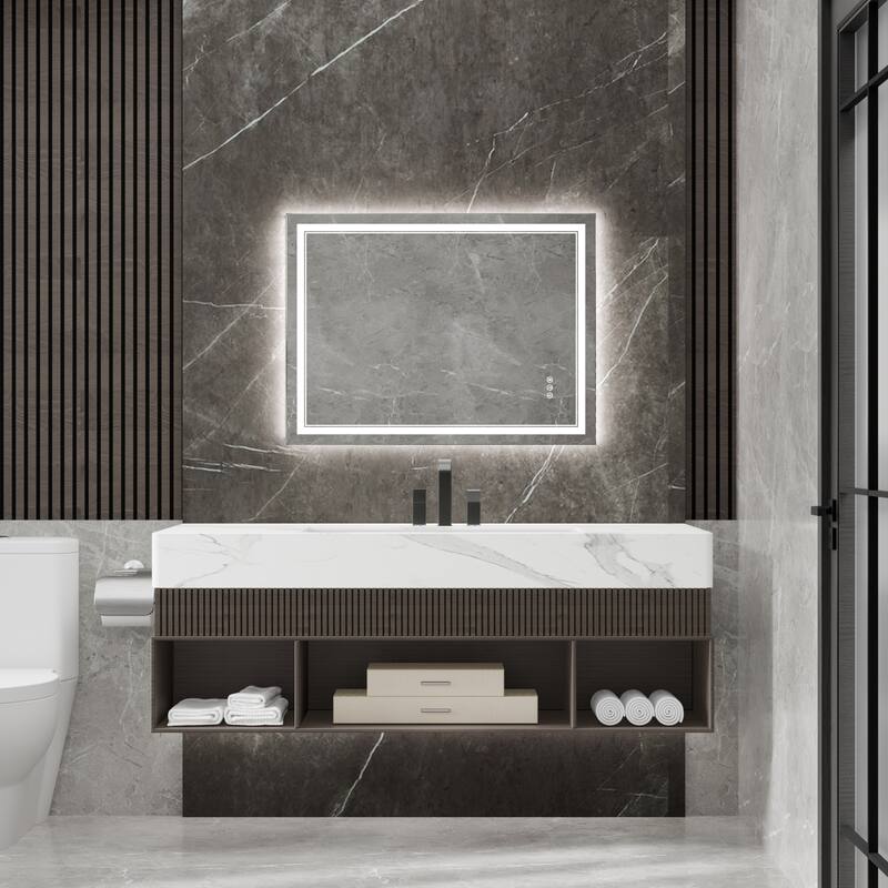 Modland LED Bathroom Vanity Mirror Anti-Fog Tempered Glass Dimmable