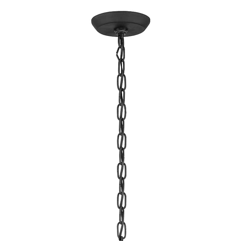 Kichler Lighting Harbor Row 25.75 in. 4-Light Textured Black Outdoor Pendant Light - 25.75 in
